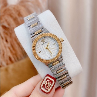 đồng hồ thời trang nữ Versace đeo tay dây thép không gỉ hàng đẹp thời trang cao cấp chống  nước bảo hành 12 tháng -DH14