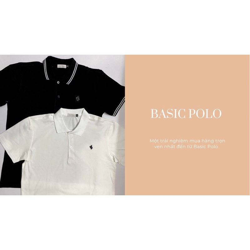 BASIC POLO _ Áo thun Polo nam/ nữ cổ bẻ chất vải thun cá sấu thoáng mát - Katus Poloman