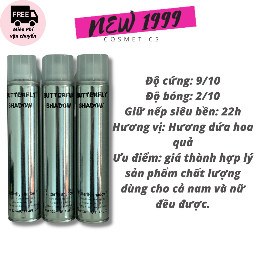 Gôm xịt tóc nam tạo kiểu BTF2 320ml bóng mượt siêu giữ nếp giá rẻ