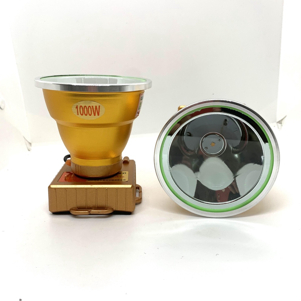 Đèn pin đội đầu siêu sáng, đèn đeo đầu GPX H10 có 2 công tắc phản quang chóa 10cm