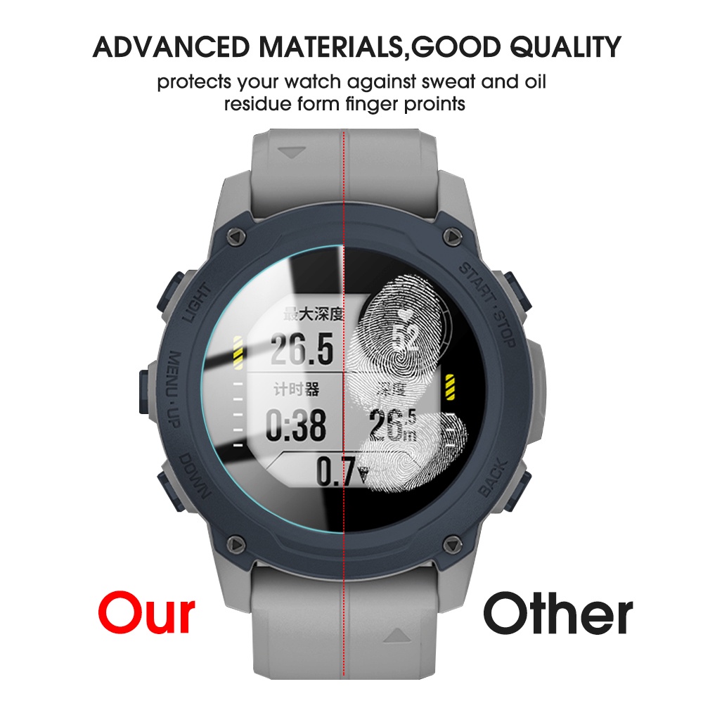 Kính Cường Lực Cao Cấp Độ Nhạy Cao Cho Đồng Hồ Thông Minh Garmin Descent G1