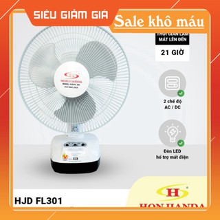Quạt sạc tích điện 2 bình honjilanda cao cấp