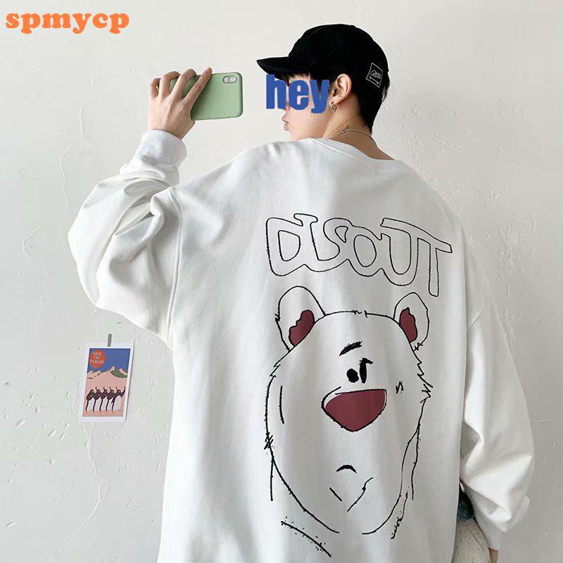 Áo Sweater Tay Dài Cổ Tròn In Hoạt Hình Gấu Trúc Dễ Thương Size M-5xl