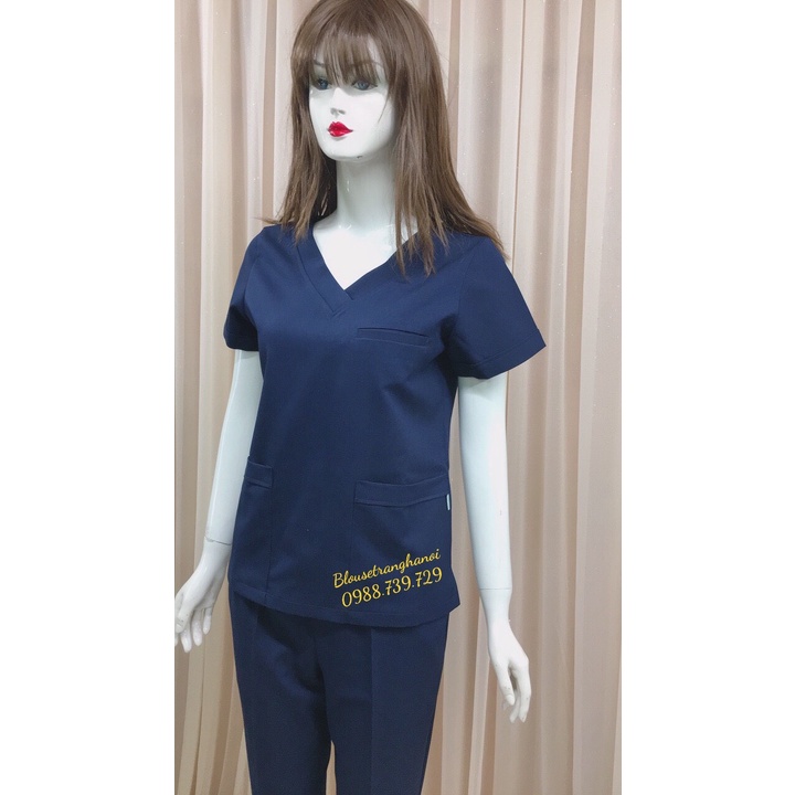 Bộ Scrup cao cấp cho bác sĩ, phòng khám - Blouse trắng hà nội