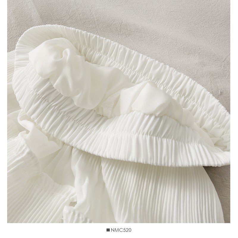 Chân váy ngắn 2 tầng xếp ly bồng bềnh ulzzang hai màu đen, trắng, chân váy ngắn 2 lớp vải voan | BigBuy360 - bigbuy360.vn