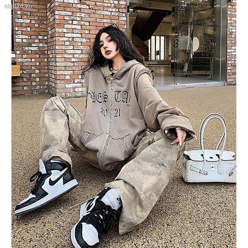 Westayone Áo Hoodie Rách Phong Cách Âu Mỹ Thời Trang Mùa Xuân 2022 Cho Cặp Đôi