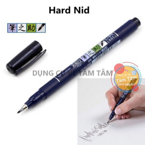 [ TÂM TÂM ]-Bút Tombow Fudenosuke chuyên viết Hán Tự, Calligraphy, Brush Lettering-