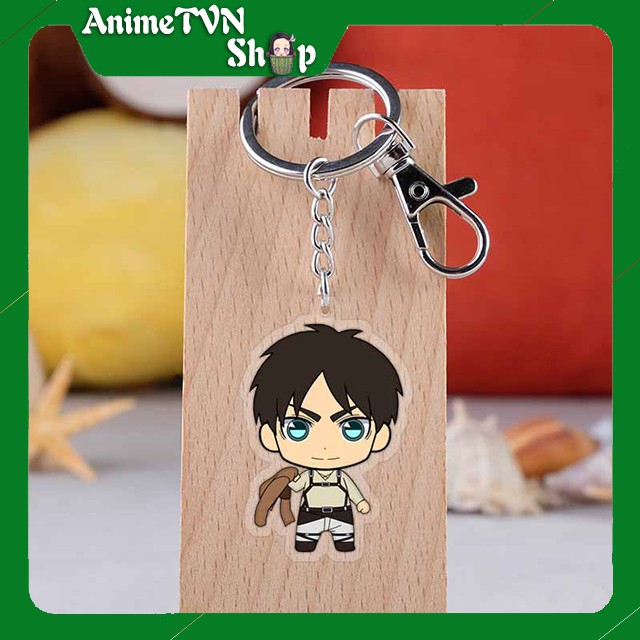 Móc khoá Mica dây xịn anime Attack on Titan (Shingeki no Kyojin) (Mẫu 3) - Nhựa Cứng Acrylic In 2 mặt sắc nét