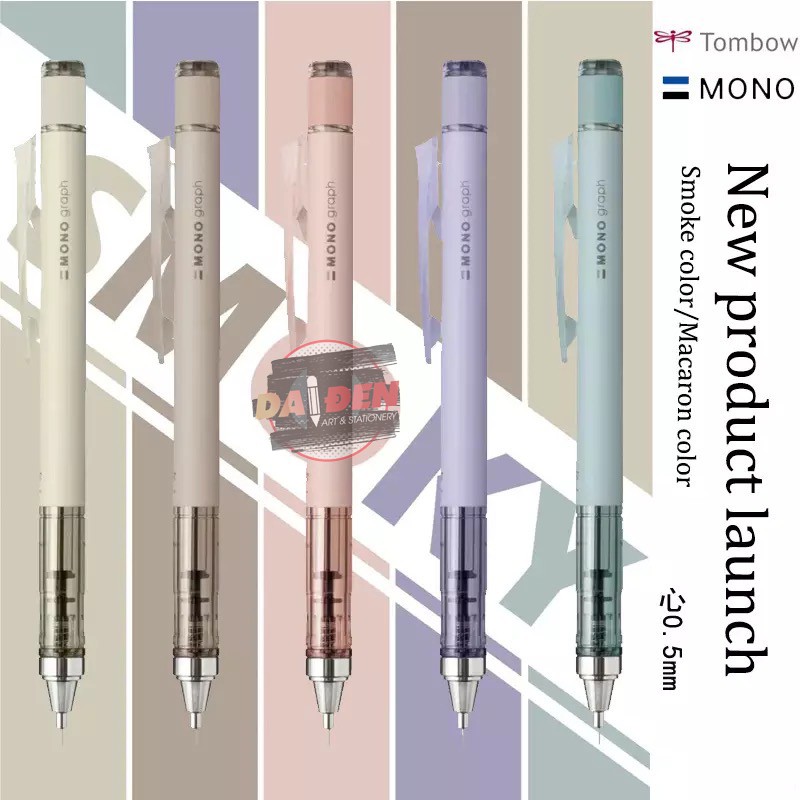 [DA ĐEN] Gôm Mono Graph Giới Hạn Màu Khói Tombow Smoky