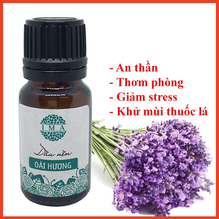 Tinh Dầu Thơm Phòng Oải Hương IMA Lavender Essential Oill Giúp Thơm Phòng, Tinh Thần Hứng khởi