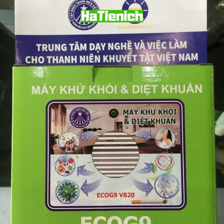 Máy Khử Mùi ICEVN, tạo ion âm khử khói, khử vi khuẩn - Lọc Không Khí - Diệt Khuẩn Hiệu Quả