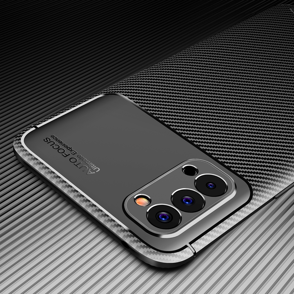 Ốp Điện Thoại Silicon Sợi Carbon Cho Realme 8 9 Pro Plus 5G Pro C12 C15 C25 C25S C21y C21 C25y C11 C20 2021 5 5I C3 6I 8i 9i