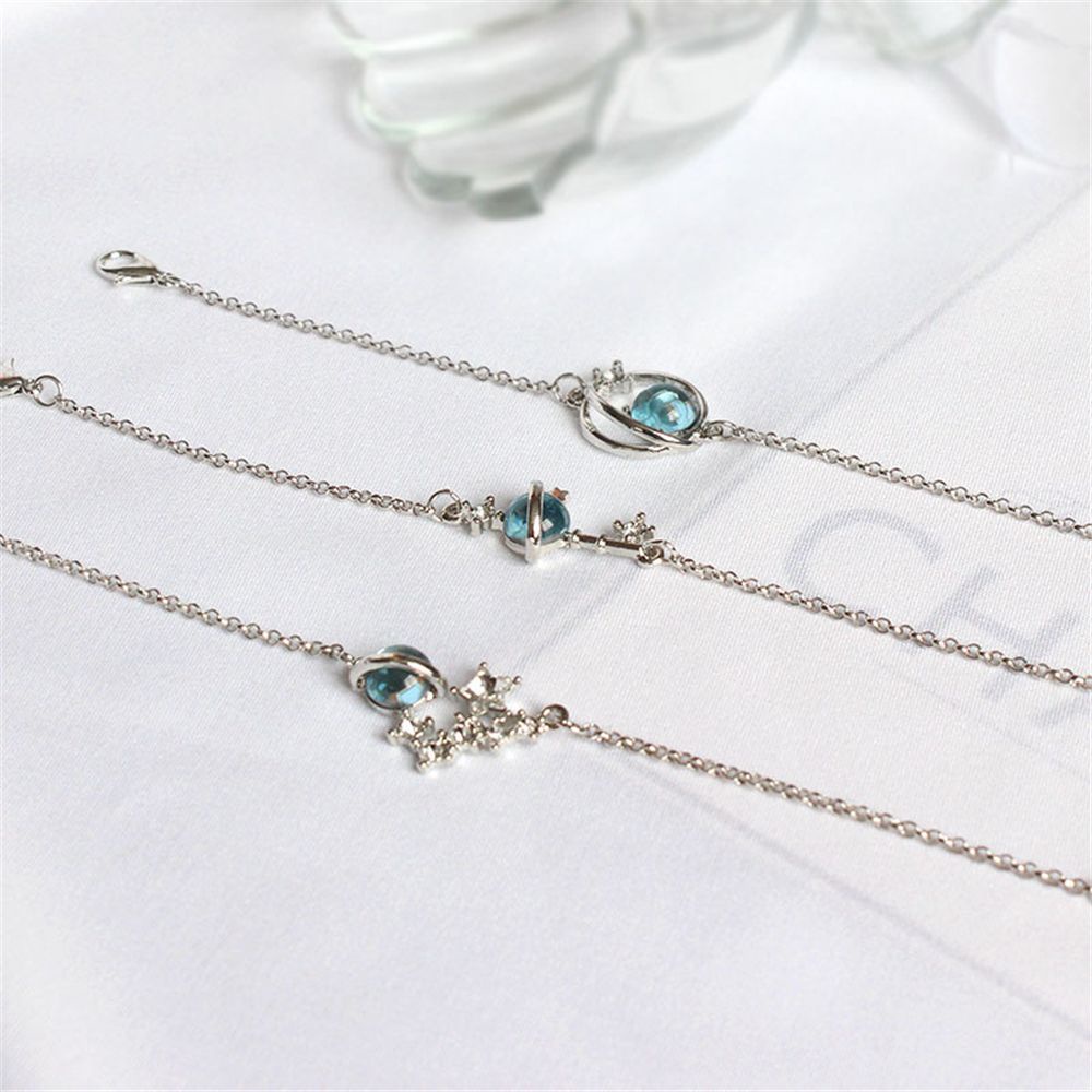 Vòng đeo tay chuỗi hạt hình hành tinh bầu trời sao thời trang cho nữ