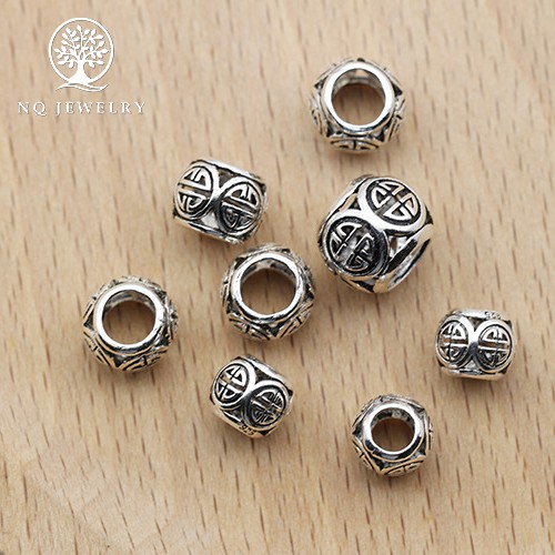 Charm bạc hạt rỗng - NQ Jewelry