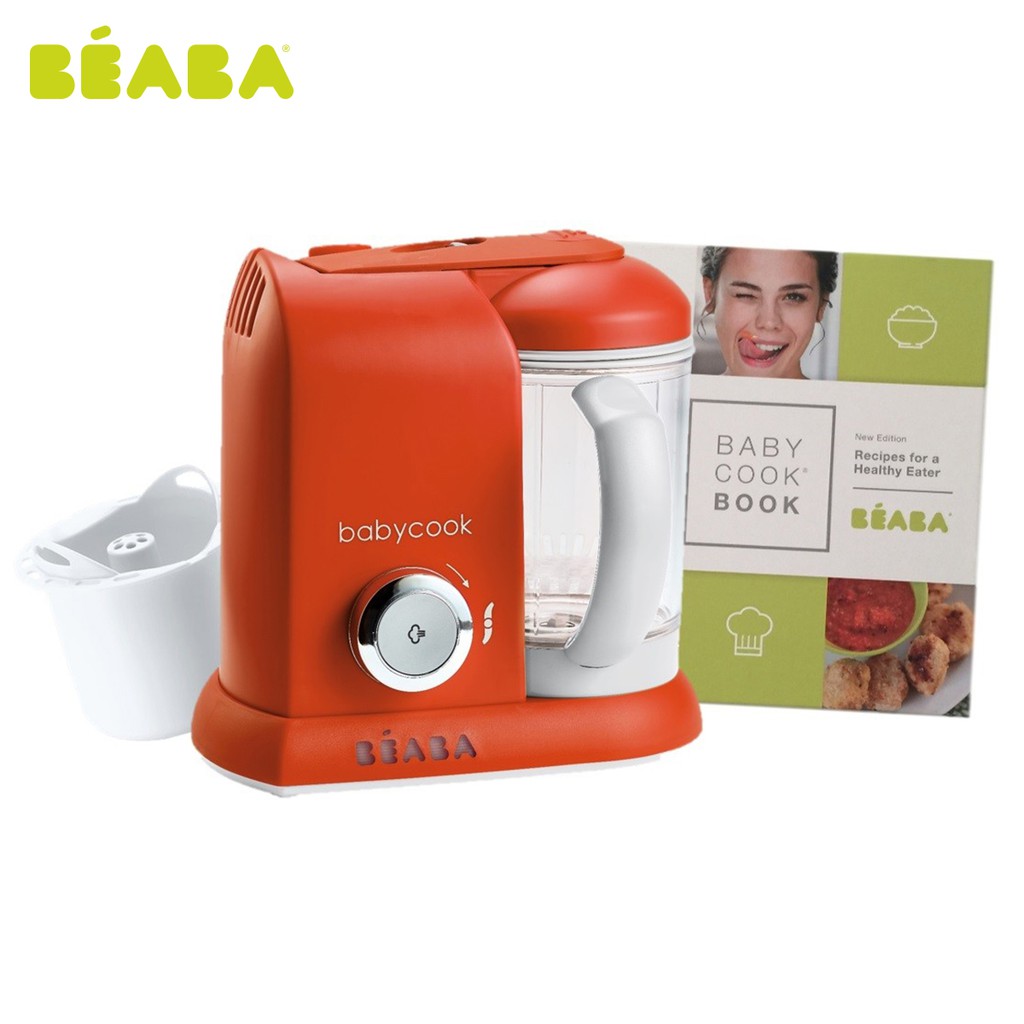 Máy hấp xay đa năng 4 trong 1 Babycook màu đỏ Beaba