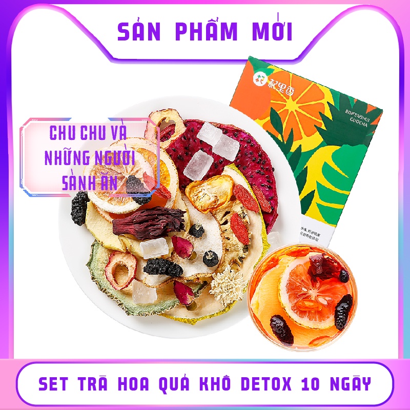 TRÀ HOA QUẢ KHÔ THANH LỌC 10 NGÀY [HỘP 100G]