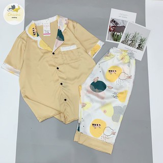 Đồ Bộ Ngủ mặc nhà Pijama quần lửng