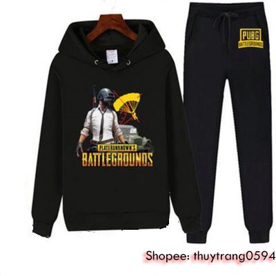 Set Áo Quần Nỉ Trò Chơi PUBG  Mobile Battlegrounds