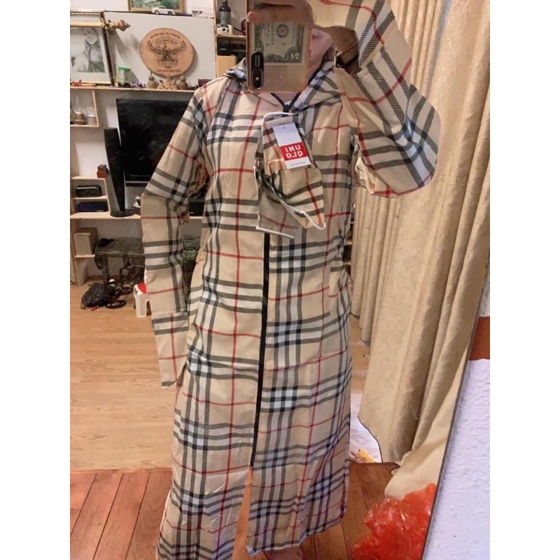 Áo Nắng Dáng Dài - Áo Đi Nắng Toàn Thân Kẻ Sọc 2 Màu 2 Lớp