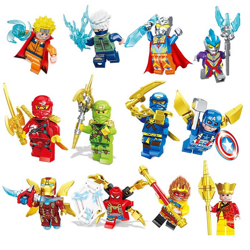 Đồ Chơi Lego Lắp Ráp Nhân Vật Siêu Anh Hùng Ninja Cỡ Nhỏ Dễ Thương Cho Bé Trai