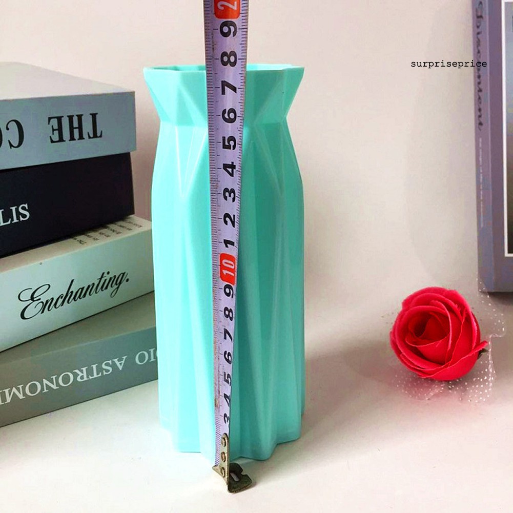 Bình cắm hoa họa tiết hình học origami trang trí nhà cửa/văn phòng