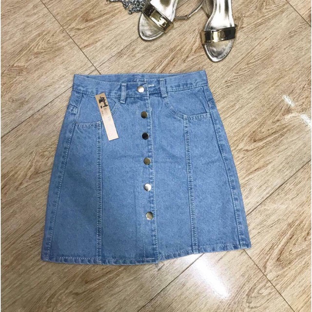 Chân váy bò hình thật 100%.chân váy jean.L1. | BigBuy360 - bigbuy360.vn