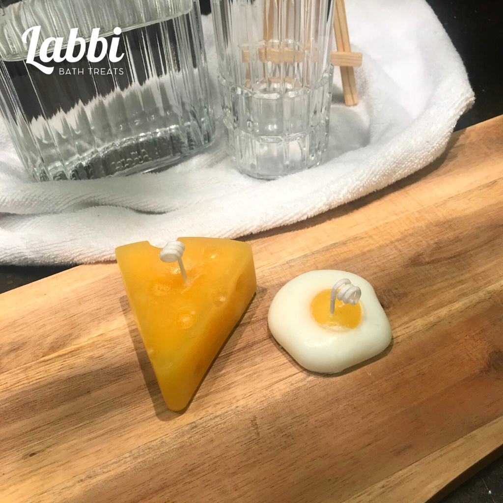 Cheese &amp; Egg CANDLES [Labbi] Nến trang trí / Candle