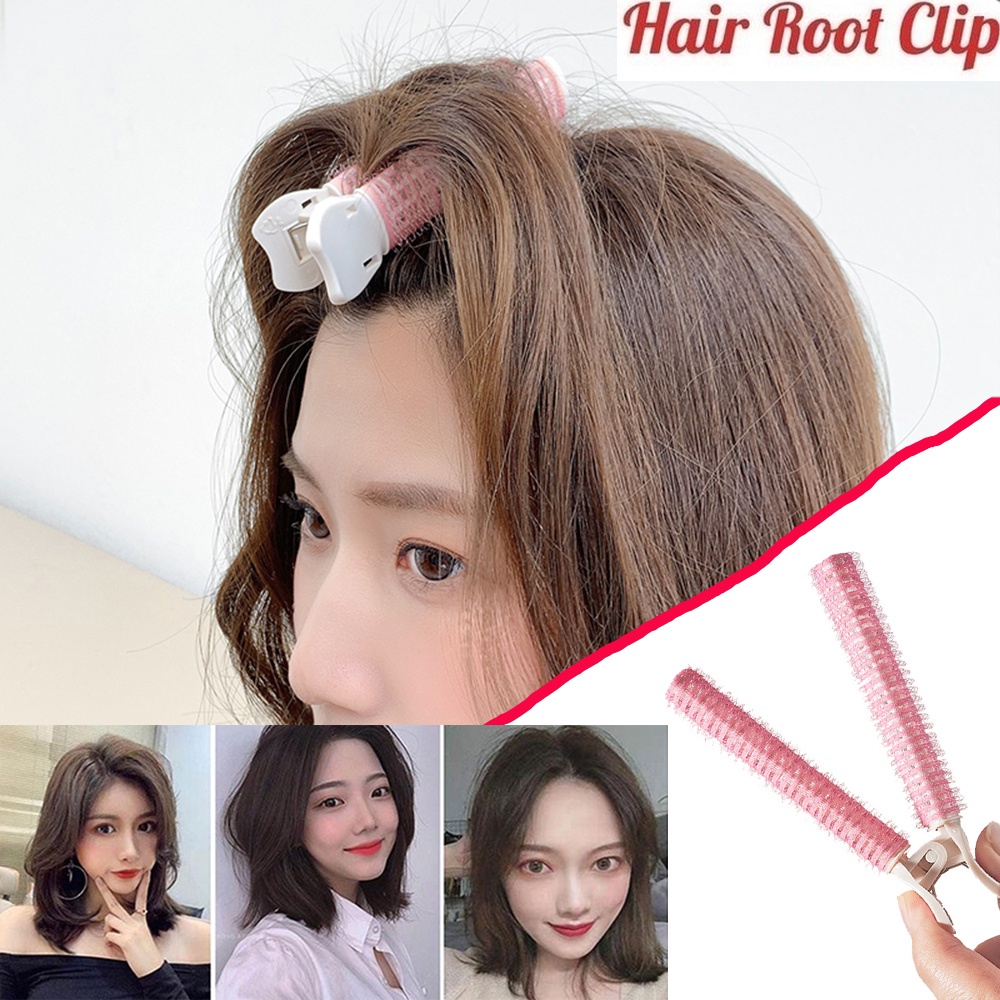 (Hàng Mới Về) Set 2 Kẹp Tóc Bồng Bềnh Không Dùng Nhiệt Tiện Dụng Cho Nữ Diy