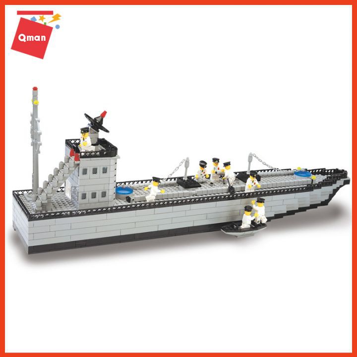 Bộ xếp hình Qman Chiến hạm- tàu thuyền: Lego- QMAN 112 gồm 970 chi tiết