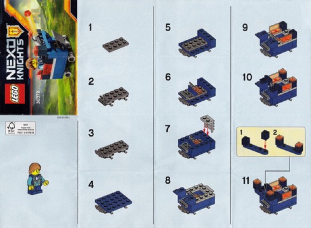 Lego Nexo Knights 30372 - Robin's Mini Fortrex polybag - Bộ xếp hình Lego Pháo đài mini của Robin