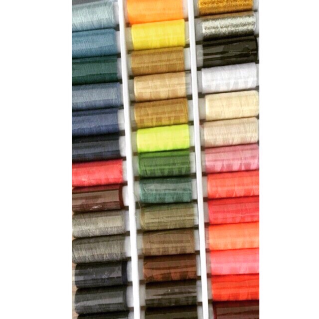 CHỈ BÓNG COTTON ĐA SẮC MÀU MAY HANDMADE