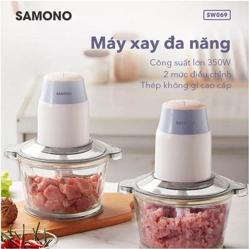 [5❤️][FREESHIP] MÁY XAY THỊT, RAU CỦ QUẢ (3L) - SONOMO (1.8L, 350W) - INOX 304 (2L, 250W) [HCM]