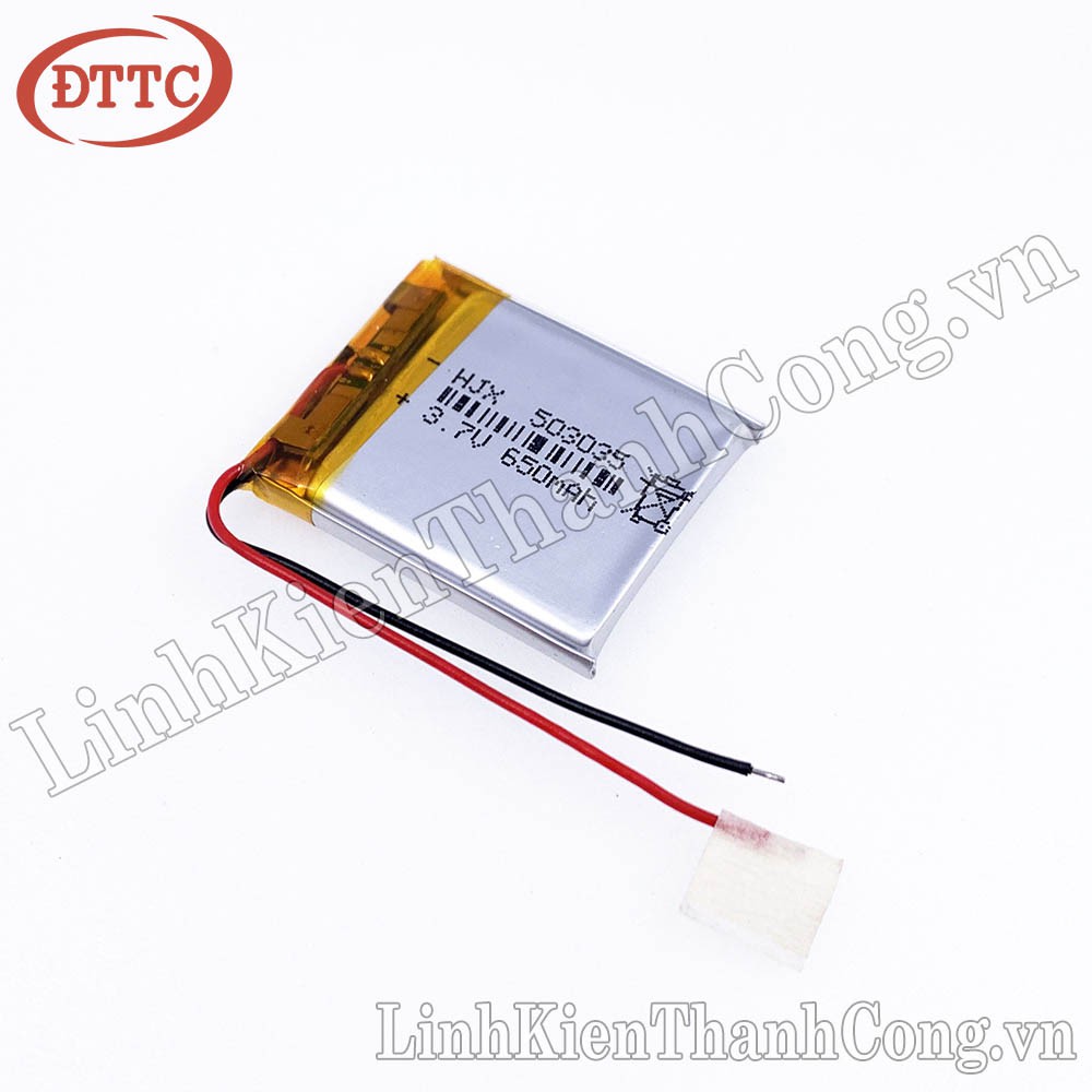 Pin Lipo Polymer 3.7V 550mAh 5x30x35mm (Có Mạch Bảo Vệ)