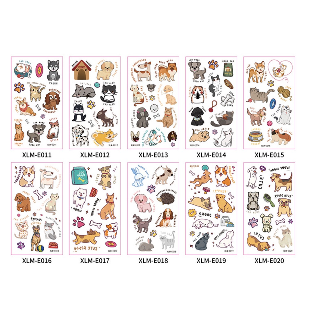 Sticker hình xăm dán tuổi thơ BIG SIZE TATOO NÔNG TRẠI VUI VẺ đồ chơi cho bé trai bé gái BỘ SƯU TẬP 1