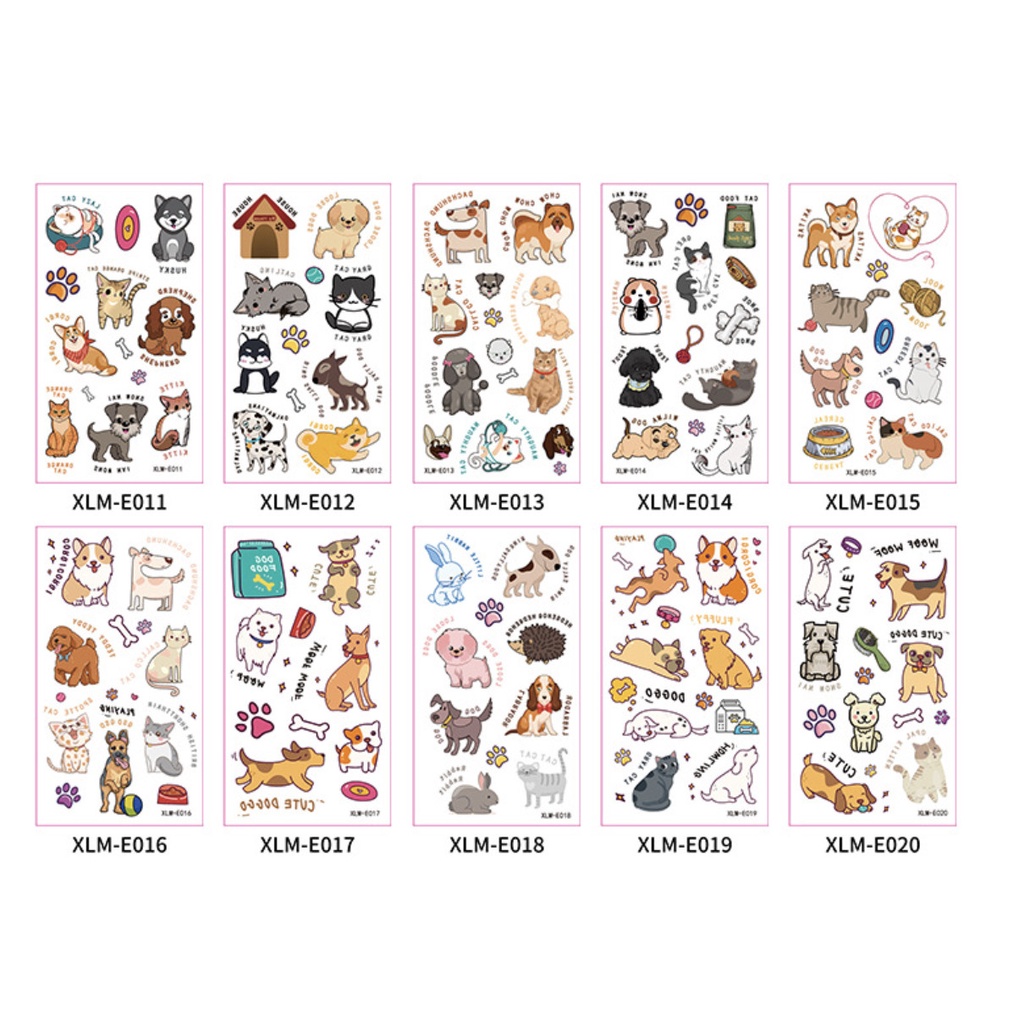 Sticker hình xăm dán tuổi thơ BIG SIZE TATOO NÔNG TRẠI VUI VẺ đồ chơi cho bé trai bé gái BỘ SƯU TẬP 1