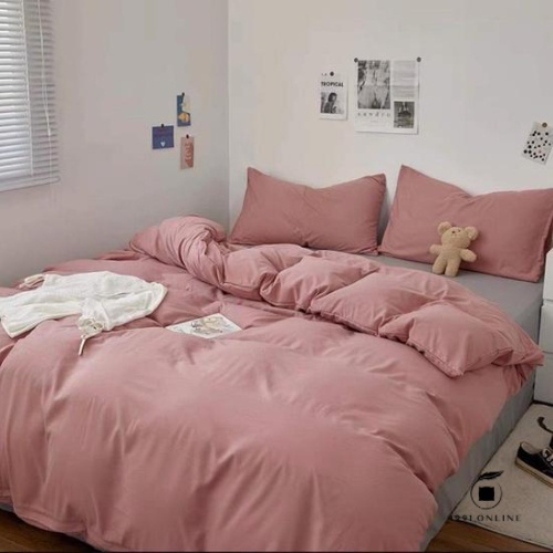 Bộ sưu tập Chăn Ga Gối 3 [CÓ CHĂN LÓT BÔNG THÔNG MINH] Cotton Basic đơn giản 🍃 | BigBuy360 - bigbuy360.vn