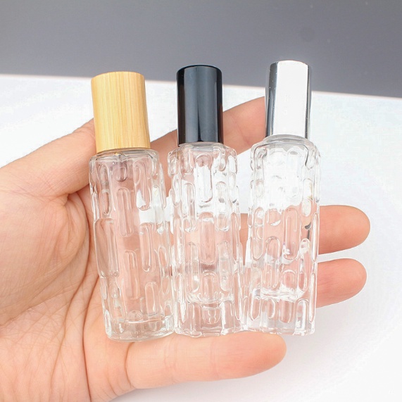 Chai lọ đựng tinh dầu dạng bi lăn 10ml nắp gỗ tre