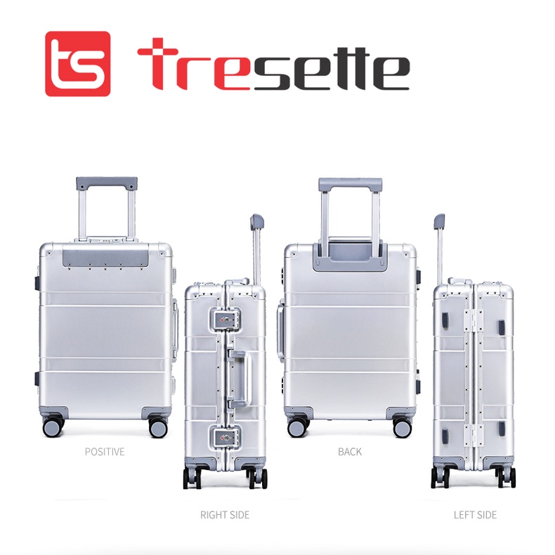 FREESHIP [SIZE 24 INCH] Vali kéo du lịch cao cấp chất liệu hợp kim nhôm nguyên khối nhập khẩu Hàn Quốc Tresette TSL-2628