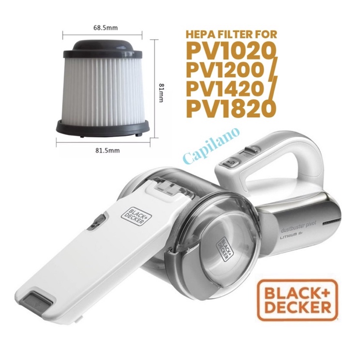 Lọc Hepa thay thế máy hút bụi Black & Decker PV1020; PV1200; PV1420; PV1820