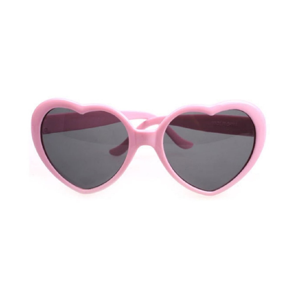 Fashion Heart Shape Sunglass Lovely UV400 Mirror Sun Glass Kids Adults Eyewear