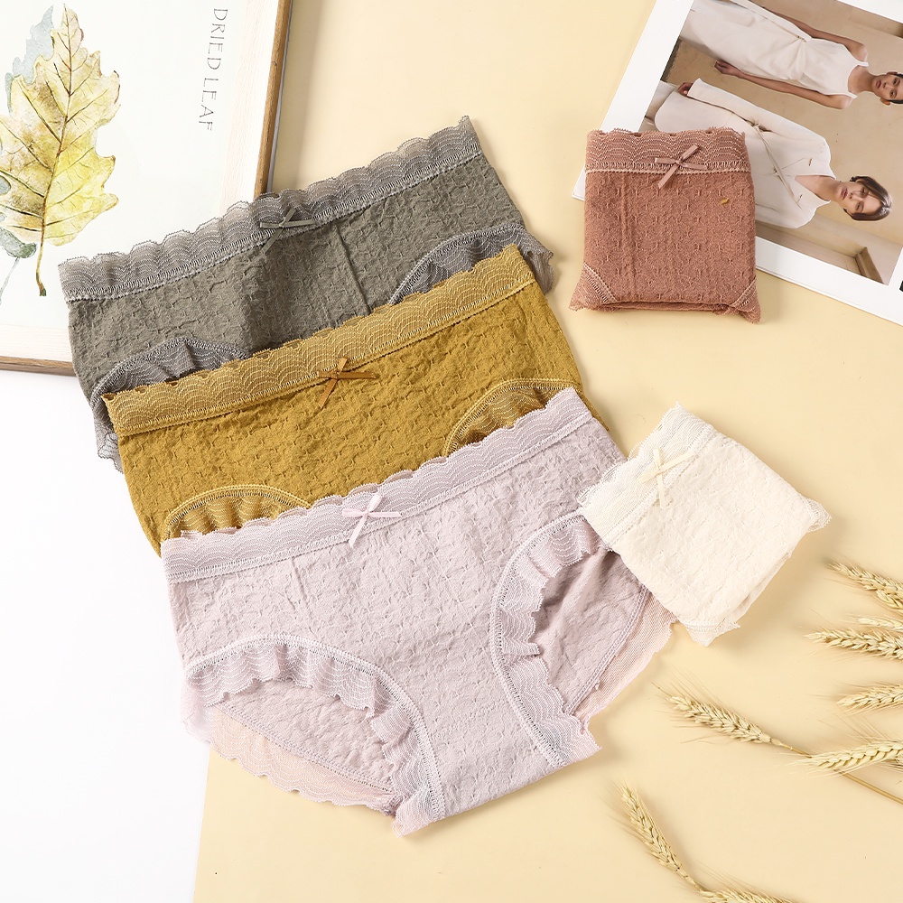 Quần lót AIJOLEN cotton đáy quần thoáng khí liền mạch phong cách mới cho nữ