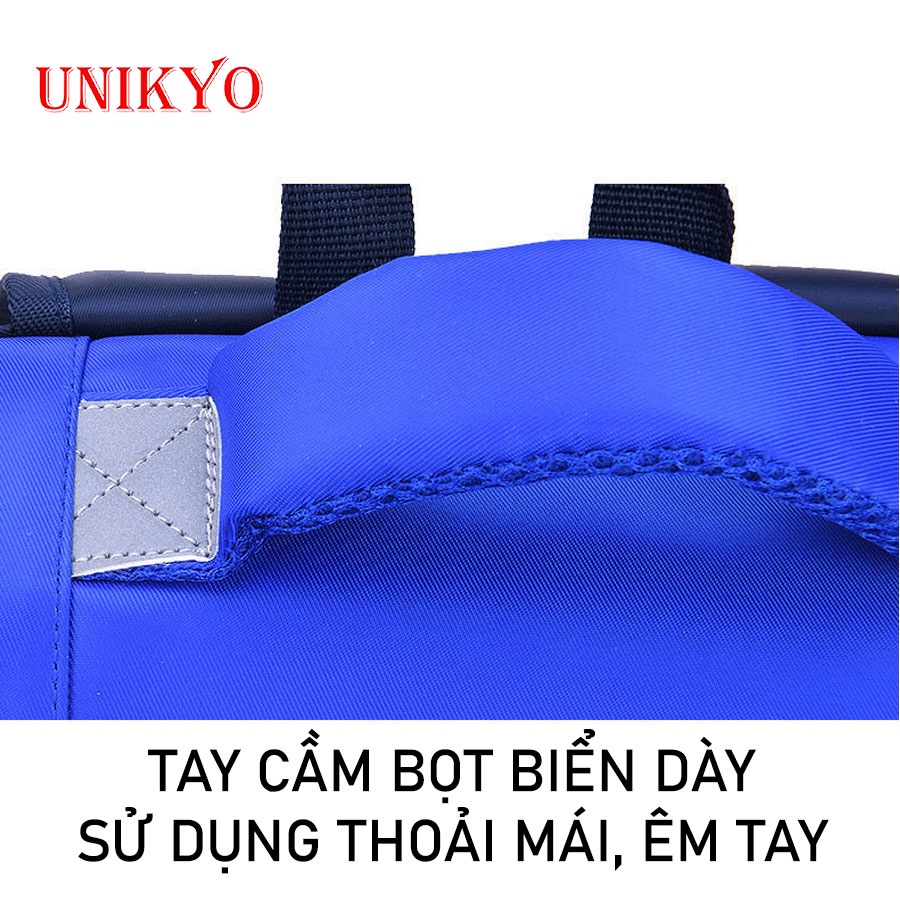 Balo cặp chống nước đi học cho bé trai gái cấp 1 ba lô học sinh tiểu học siêu nhẹ phản quang nam nữ Unikyo UN23