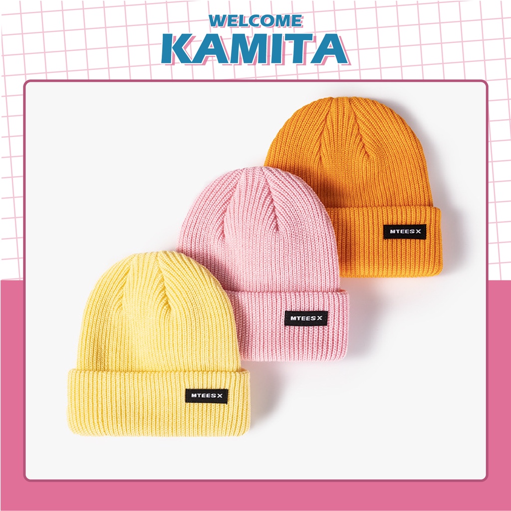 Mũ Len Beanie Ngắn MTEESX Cao Cấp KAMITA Thời Trang Hàn Quốc, Nón Len Đẹp Unisex Nam Nữ Giá Rẻ Mùa Đông Nhiều Màu ML19