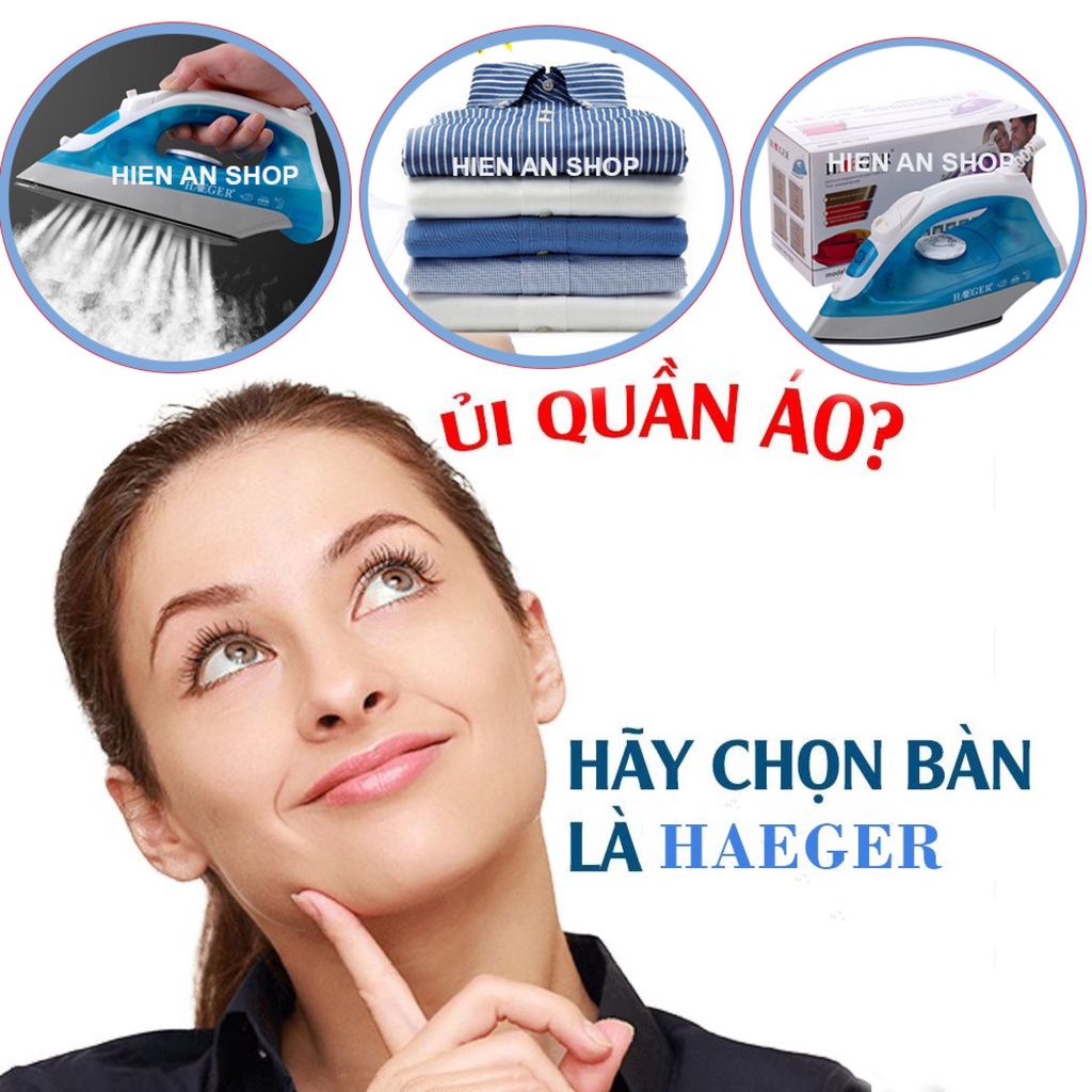 Bàn Là Hơi Nước, Bàn Ủi Hơi Nước. 2 Chế Độ Phun Hơi - Phun Sương, Mặt Đế Chống Dính. MUA NGAY!!!
