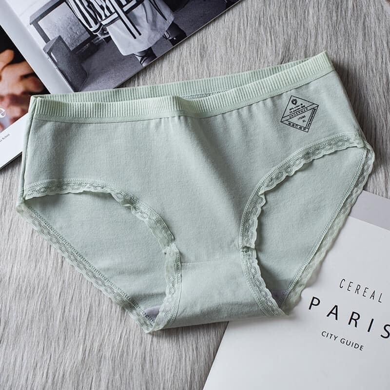 Set 5 quần lót nữ cotton cao cấp kháng khuẩn phối ren dễ thương QLN5