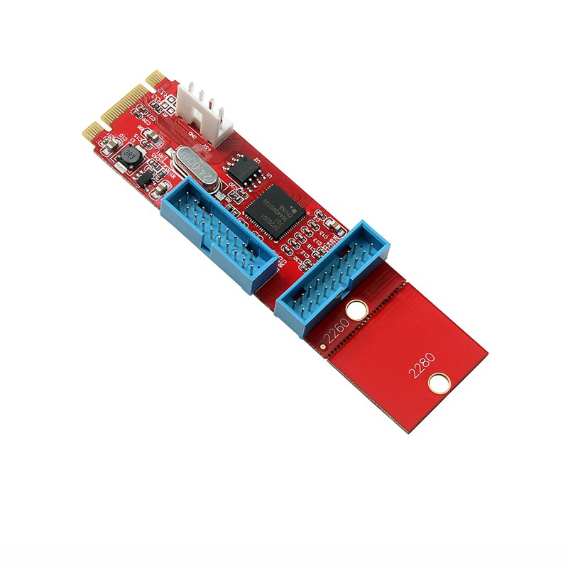 Card Chuyển Đổi 4 Pin 19 20pin Usb3.0 Female Sang Ngff M.2 B + M Key Male | BigBuy360 - bigbuy360.vn