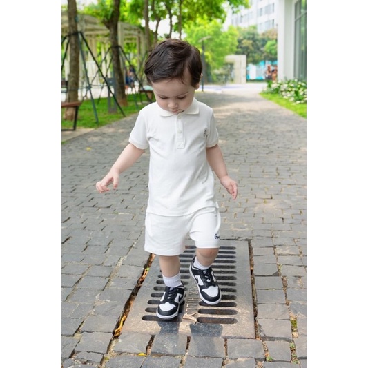 Bộ cộc tay Ponnie Bu,Bộ quần áo polo ponie cho bé trai bé gái,Bộ cộc tay polo Bu ponie