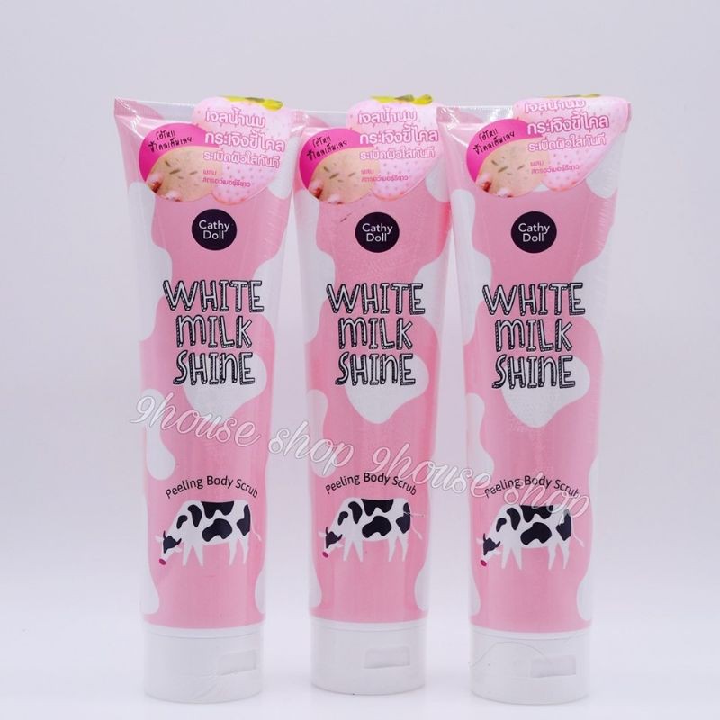 Kem Tẩy Tế Bào Chết White Milk Shine Cathy Doll 320g Thái Lan