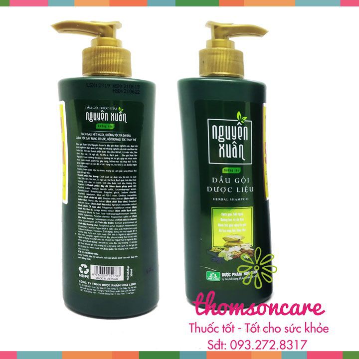 Dầu gội giảm gầu dược liệu Nguyên Xuân ngăn ngừa gàu, giảm ngứa - có vòi chai 250ml từ thảo dược | BigBuy360 - bigbuy360.vn