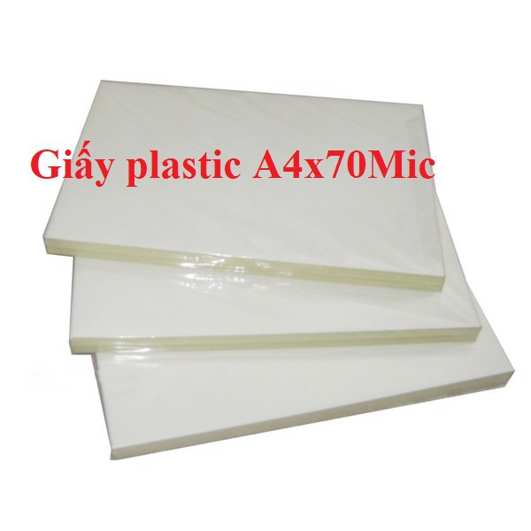 Giấy Ép Plastic Khổ A4 Dày 70MIC (KT:220x315mm)